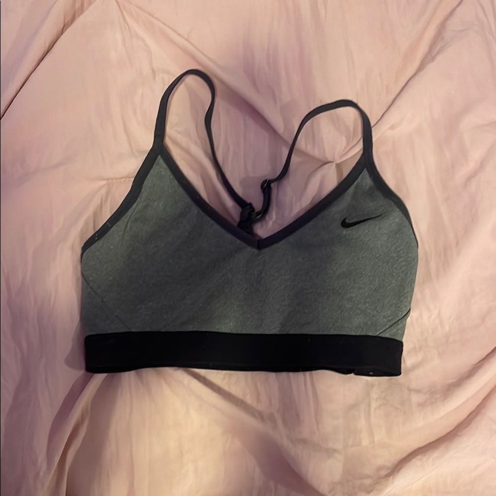 Nike Gray Indy Sports Bra